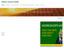 Tablet Screenshot of brazilsolarpower.com